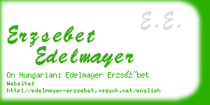 erzsebet edelmayer business card